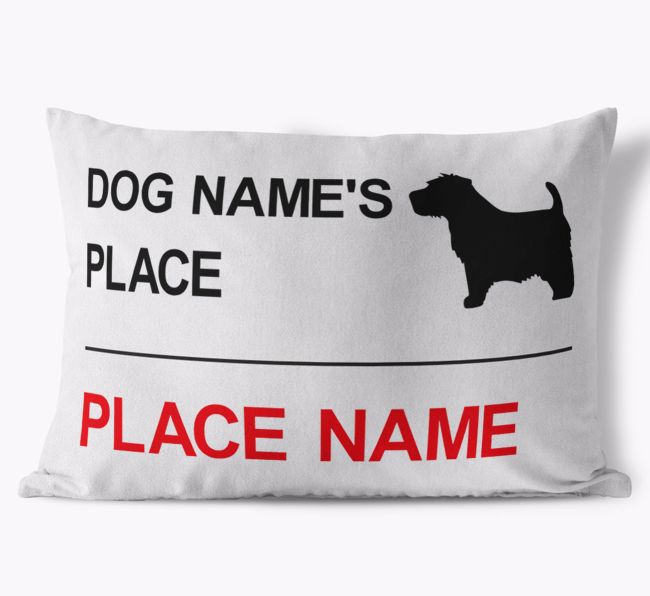 Street Sign: Personalised {breedFullName} Soft Touch Cushion